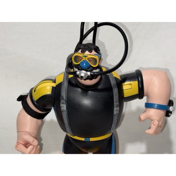 Vintage 2004 Mezco Toyz Popeye The Sailorman Deepdive Popeye Scuba Bluto Figure - Picture 3 of 14
